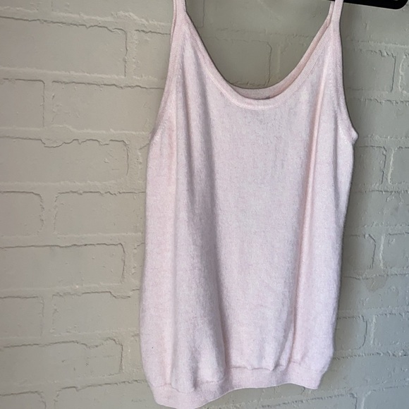 Pure Cashmere tank camisole Collection NEW size 12 super soft blush light pink - Picture 3 of 6